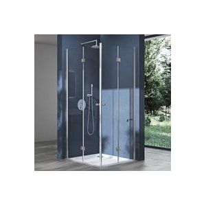 Sogood - doporro Eck-Duschkabine Eckdusche Ravenna26 70x120x190cm Duschabtrennung inkl. 4cm flacher Duschtasse in Weiß ESG-Sicherheitsglas Klarglas