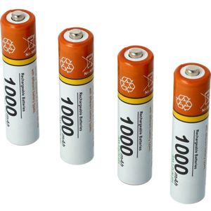 4 x aaa, Micro, R3, HR03 Akku 1000mAh kompatibel mit Siemens Gigaset CL750, CL750A Go, CL750HX, C430, C430A Go, C430HX. - Vhbw