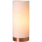 Lindby - Tischlampe 'Ronja' aus Textil(inkl. Touchdimmer) dimmbar für Schlafzimmer von