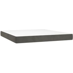 Vidaxl - Taschenfederkernmatratze Dunkelgrau 180x200x20 cm Samt
