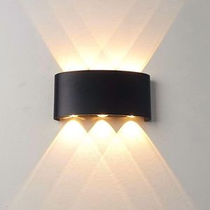 Ymyny - 6W led Indoor/Outdoor Wandleuchte Moderne Wandleuchte, IP65 wasserdichte Aluminium-Wandleuchten