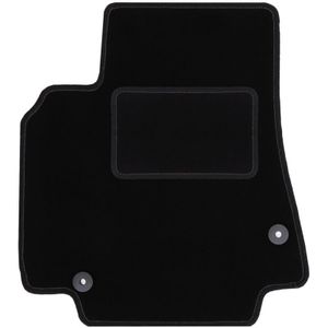 Fahrermatte schwarz für: Peugeot Partner II Kombivan, Tepee, 5-Sitzer (2008-2018)