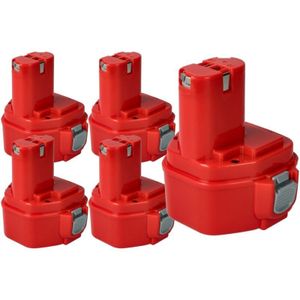 Vhbw - 5x Akku kompatibel mit Klauke ek 60VPLUS, es 50PLUS, ek 60VPFTPLUS, esg 45PLUS, esg 50PLUS, es 85 Werkzeug (3000 mAh, NiMH, 12 v)