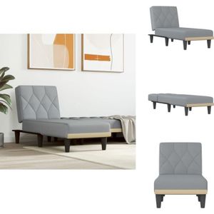 Vidaxl - Chaiselongue Hellgrau Stoff - Chaiselongue - Relaxsessel - Wohnlandschaft - Couch - Sessel