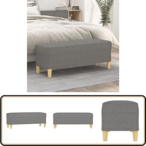 Vidaxl - Sitzbank Dunkelgrau 100x35x41 cm Stoff - Sitzbank - Grau - Flurbank - Sofa - Polsterung