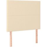 Kopfteile 2 Stk. Creme 90x5x78/88 cm Stoff vidaXL