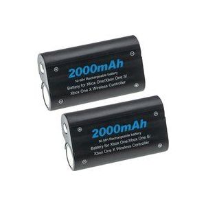Vhbw - 2x Akku kompatibel mit Microsoft Xbox One, One Elite, One x, One s Controller (2000 mAh, 2,4 v, NiMH)