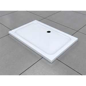 140x90 cm Duschtasse – Flache Acryl Duschwanne – mit 5 cm Höhe - Buylando