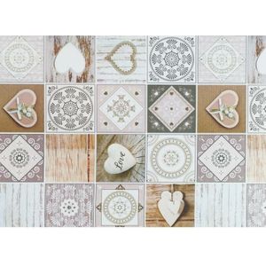Rutschfester Polyesterteppich "Digit New" Serie "Piasrgrey" – 1 Rt