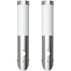 Vidaxl - Gartenleuchten 2 Wandlampen mit Bewegungsmelder