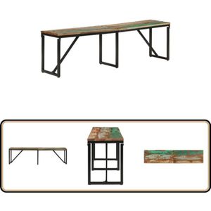 Sitzbank 160x35x46 cm Altholz Massiv - Vidaxl