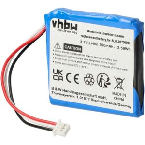 vhbw Akku kompatibel mit TomTom Start 4EN.001.02, 4EN42, 4EN52, 20, 25 GPS Navigation Navi (700 mAh, 3,7 V, Li-Ion)