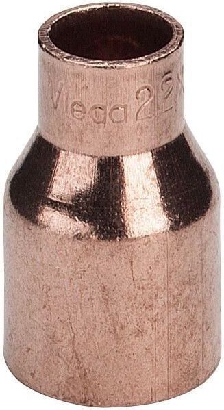 Absatznippel 95243 in 15mm Außenlötende x 10mm Kupfer - Viega