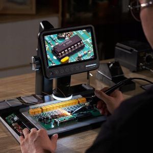DIGITALES MIKROSKOP, VERGRÖSSERUNG 1600x, 12 MP, 28 LEDs, HD-IPS-Bildschirm, 10 Zoll, 32 GB SD