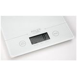 Fabrilamp - Adler ad 3138 w scales de kitchen electronic scales de kitchen blanco countertop square