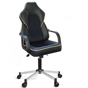 Schwarzer LYDIA Gaming-Bürosessel 51x52x h73 cm