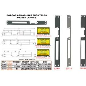 Front Grism 250x25 mm lang 22GB - Dorcas