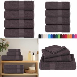 Waschlappen 4 Stk. Anthrazit 15x21 cm 360 g/m² 100% Baumwolle - Vidaxl