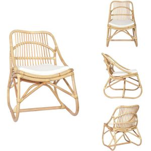 Vidaxl - Rattenstuhl Leinen - Rattenstuhl - Rattanstuhl - Esszimmerstuhl - Wohnzimmersessel - Lounge Chair