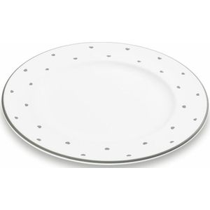 Gmundner Keramik - Herzerl Grau, Dessertteller Gourmet (ø 22cm)