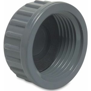 Gewindekappe pvc-u, 1/2 Zoll ig, 10 bar, grau - Profec