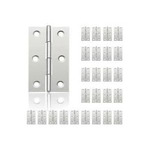 24 Stück kleine Scharniere für Türen, Edelstahlscharniere, DIY-Türscharniere für Schranktüren Klavierscharnier Schmuckschatullen