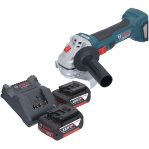 Bosch Professional - Bosch gws 18V-7 Professional Akku Winkelschleifer 18 v 125 mm Brushless + 2x Akku 5,0 Ah + Ladegerät