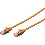 DK-1644-010/OR RJ45 Netzwerkkabel, Patchkabel cat 6 s/ftp 1.00 m Orange Halogenfrei, verdril - Digitus