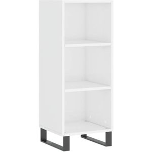 Vidaxl - Sideboard Hochglanz-Weiß 34,5x32,5x90 cm Holzwerkstoff