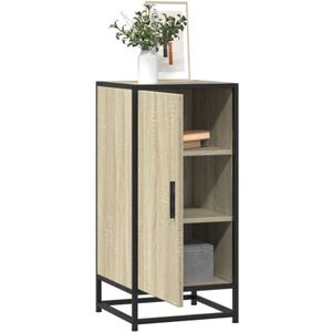 Sideboard Sonoma-Eiche 35,5x35x76 cm Holzwerkstoff und Metall
