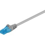 Goobay - cat 6A Patchkabel, u/utp, grau, Kupferleiter (cu), halogenfreier Kabelmantel (lszh). Kabellänge 15 m