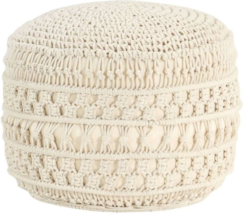 Vidaxl - Makramee Sitzpuff Handgefertigt 45 x 30 cm Baumwolle