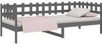 Tagesbett Grau 80x200 cm Massivholz Kiefer vidaXL