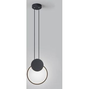 Wottes - led Pendelleuchte Metall Deckenleuchte Schwarz Innenbereich Hängelampe Kaltweiß Licht