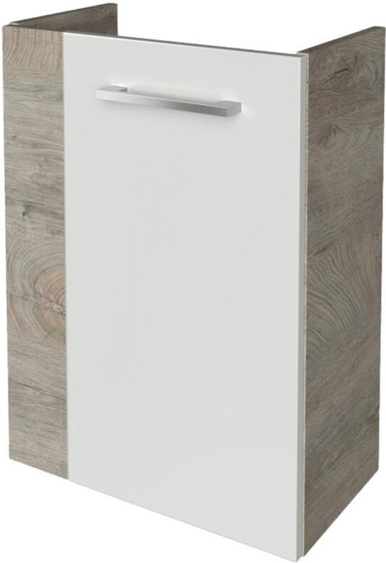 Fackelmann - stanford Waschbeckenunterschrank schmal – Unterschrank für Waschtisch im Gäste-WC (44 cm x 60 cm x 24,3 cm) – Türanschlag rechts – sbc