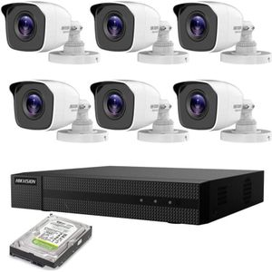 Hikvision - videoüberwachungskit ahd 5 mpx 6 kameras hd 500GB