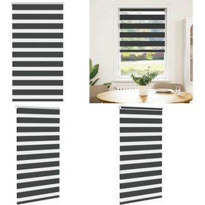 Zebrarollo Schwarz 75x150 cm Stoffbreite 70,9 cm Polyester - Vidaxl