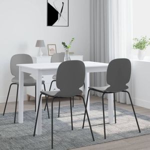 Esstisch，Esszimmertisch Weiß 114x71x75 cm Gummiholz Massiv vidaXL