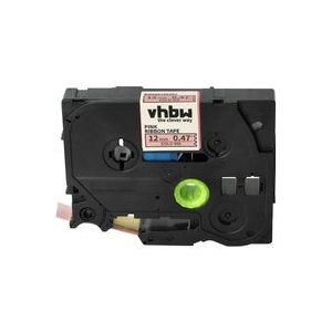 1x Schriftband-Kassette Textil kompatibel mit Brother pt H101C, H101GB, H101TB, H105, H105NB, H101LB Etiketten-Drucker 12mm Gold auf Rosa - Vhbw