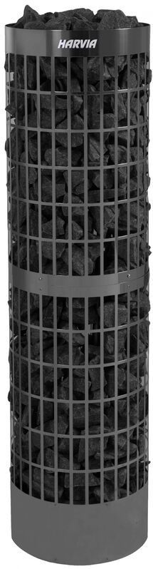 Harvia - Cilindro Pro 10/13,2 kW Black Steel PC100E/135E Saunaofen Elektroofen Stahl schwarz