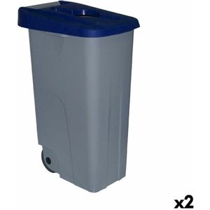 Blue Wheelie Bin 85 l 58 x 41 x 76 cm (2 Stück) - Brand ean: 4899888666844 - Denox