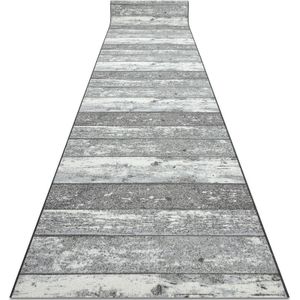 Läufer Antirutsch 90 cm Holz Tafel grau grey 90x140 cm