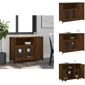 Vidaxl - Sideboard Braun Eichen-Optik 100x35x75 cm Holzwerkstoff - Schreibtisch - Wohnzimmermöbel - Sideboard - Eiche Optik - Holzmöbel