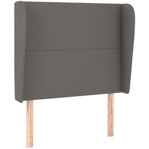Kopfteil mit Ohren Grau 83x23x118/128 cm Kunstleder vidaXL