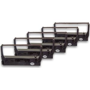 Vhbw - 5x Farbband Nylonband Tintenband kompatibel mit Nadeldrucker Verifone p 250 b, p 250 Series, p 500, Saphire Supersystem Ersatz für ERC-23,