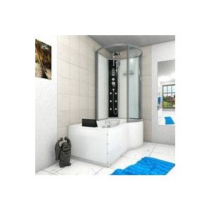 Acquavapore - Whirlpool Wanne Duschtempel Dusche Duschkabine K50-L01-WP 170x100 cm ohne 2K Scheiben Versiegelung