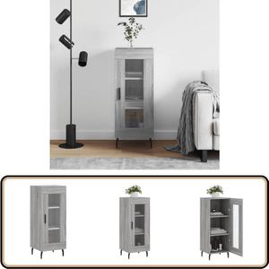 Vidaxl - Sideboard Grau Sonoma 34,5x34x90 cm Holzwerkstoff - Sideboard - Wohnzimmertisch - Holz Sideboard - Grau Sideboard - Regal