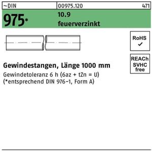 Gewindestange DIN 975 M 30 x 1000mm 10.9 feuerverzinkt