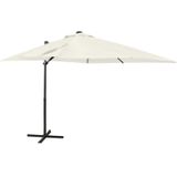 Ampelschirm mit LED-Beleuchtung 250 cm Sandweiß Vidaxl