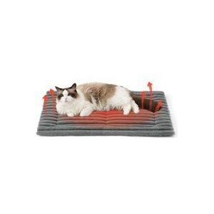 Jalleria - Selbstwärmende Katzenbettmatte – 76 x 50 cm, waschbare, warme Katzendecke aus Fleece mit rutschfester Unterseite, mittelgroße
